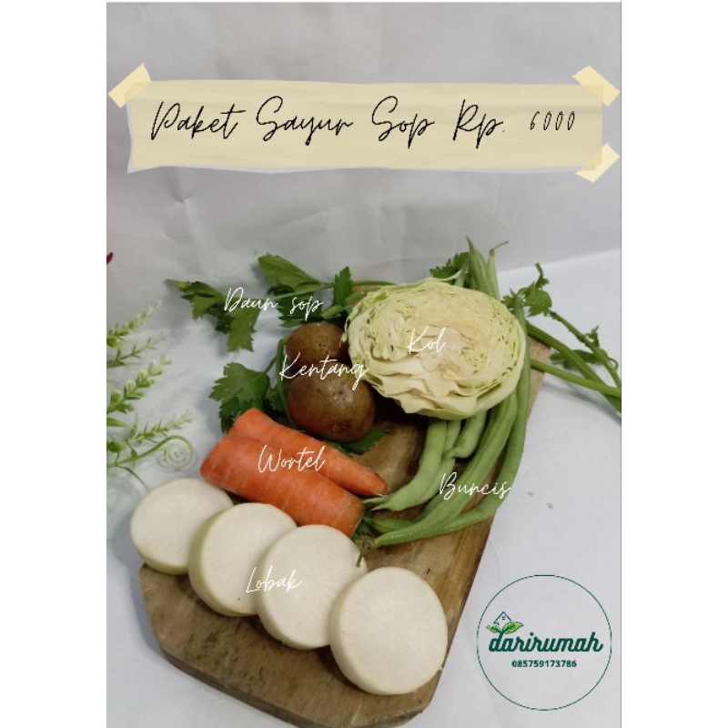 

[KAB. BDG] PAKET SAYUR SOP INSTAN
