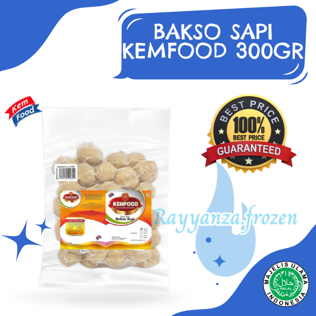 

Kemfood Bakso Daging Sapi Meatball 300Gr