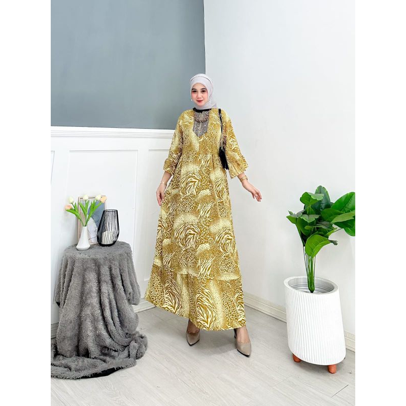 Gamis Sultan Motif Rayon Premium/Gamis Sultan Renda