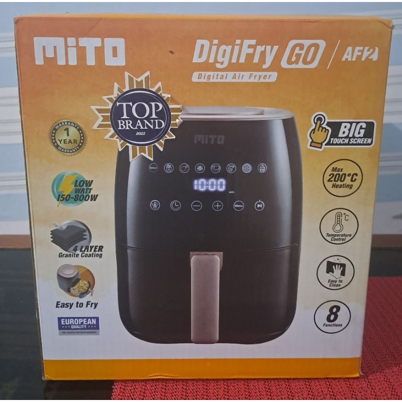 Mito Air Fryer DigiFry AF 2 low watt kapasitas 3 liter