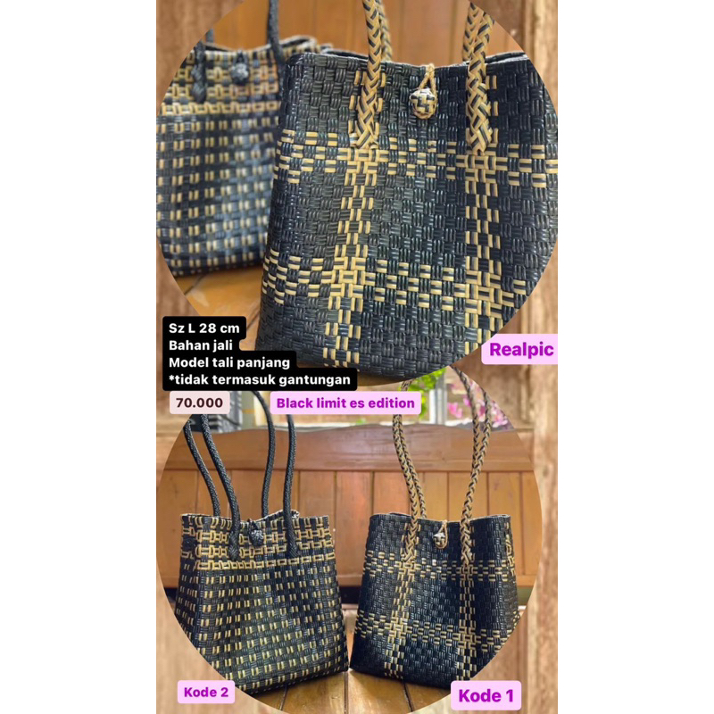 tas anyam plastik kekinian