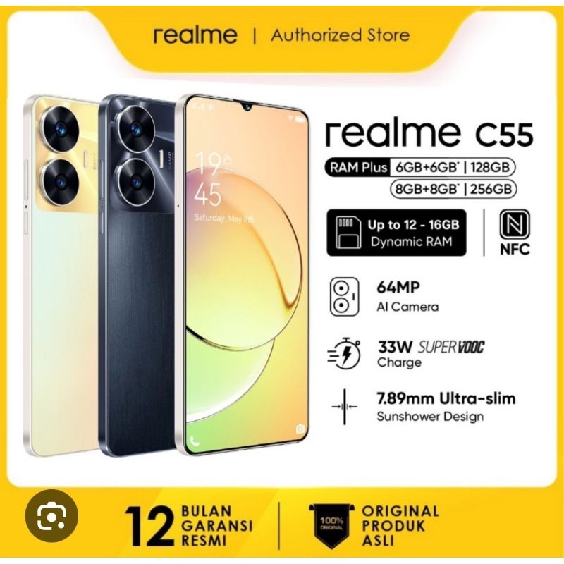 REALME C55 RAM 8/256 NEW GARANSI RESMI