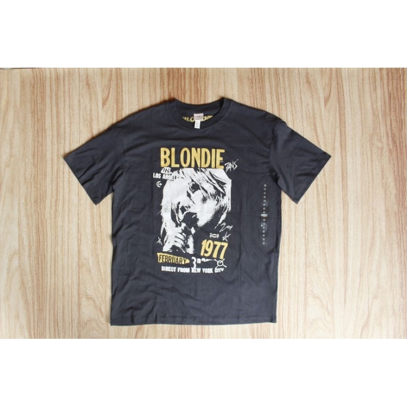 Tshirt Baju Kaos Band Official Import HnM H&M Blondie Original Unisex