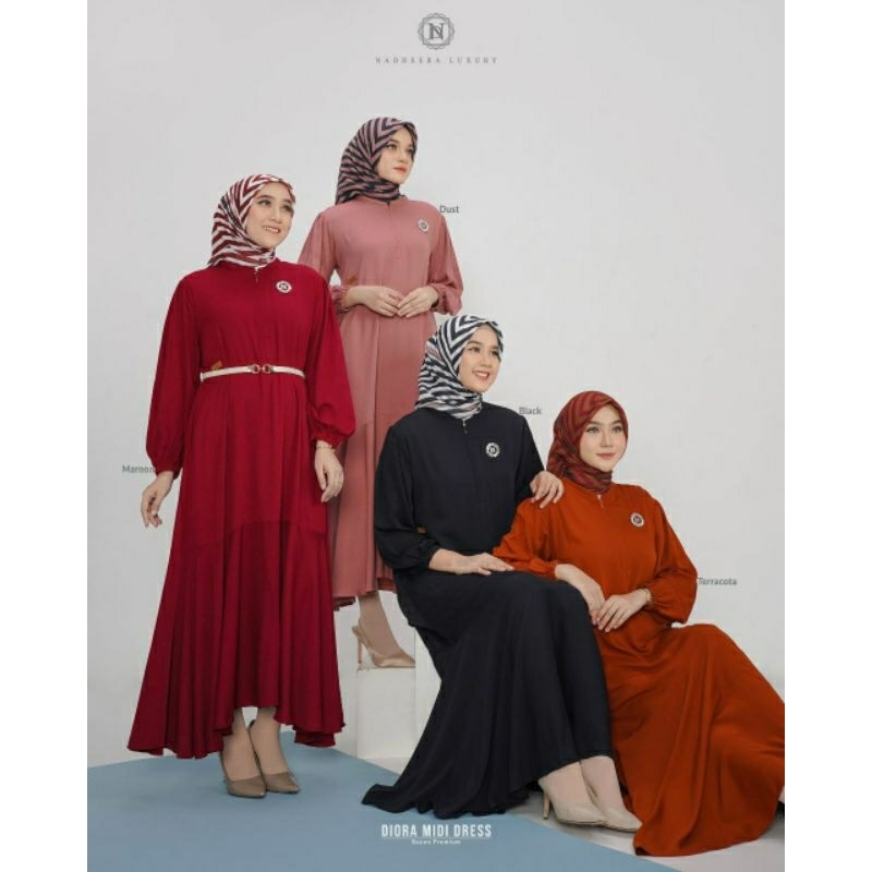 Diora Midi Dress by Nadheera