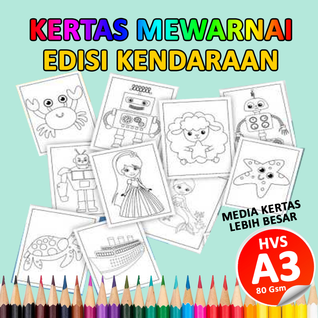 

Kertas Mewarnai A3 Best Produk Seller - Edisi Kendaraan