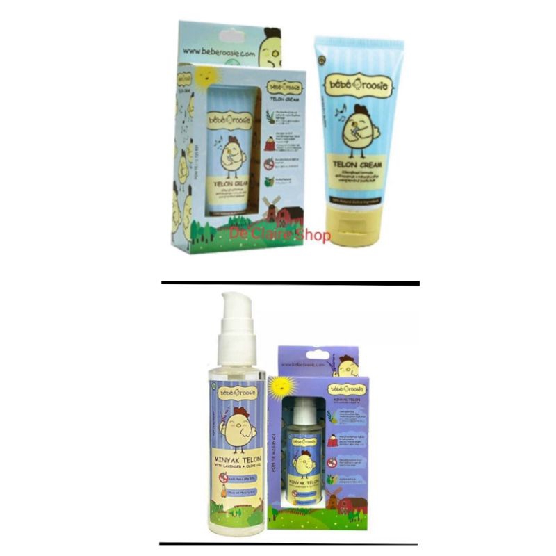 Bebe Roosie Telon Cream & Spray Krim Minyak Telon BebeRoosie