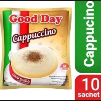 

GOOD DAY CAPPUCINO 1 renceng isi 10 sachet