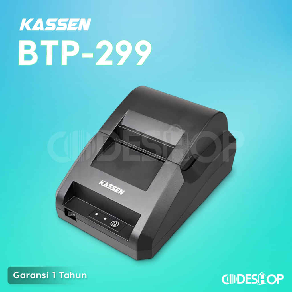printer mini KASSEN BTP 299 printer kasir USB, printer 58 mm (usb+bluetooth)