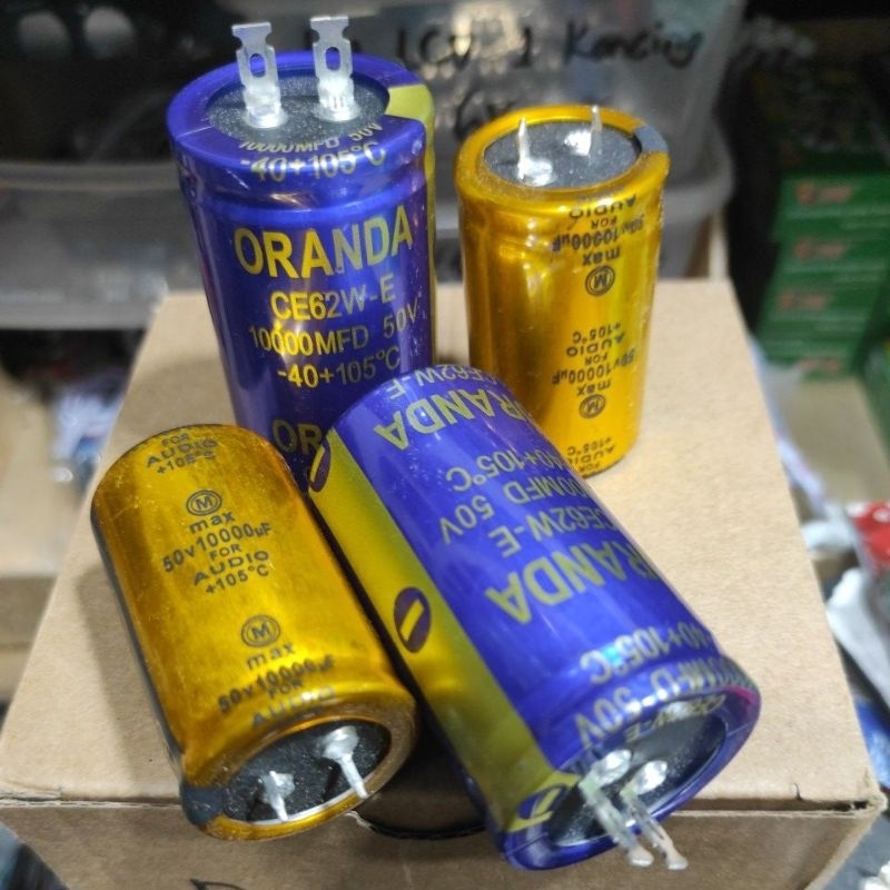 Elko 50v 10000uf Oranda Elco Kapasitor 10000uf 50v Max