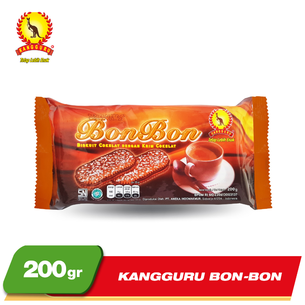 

Kangguru Bon Bon 200g / Biskuit Rasa Cokelat 200gr