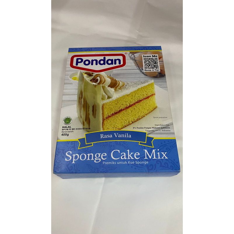 

PONDAN SPONGE CAKE MIX 400G RASA PANDAN