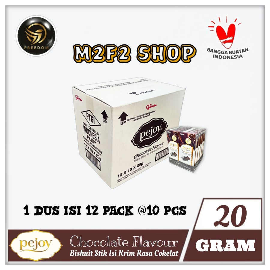 

Pejoy Chocolate Flavour | Biskuit Stik Cokelat Original - 20 gr (Kemasan Karton)