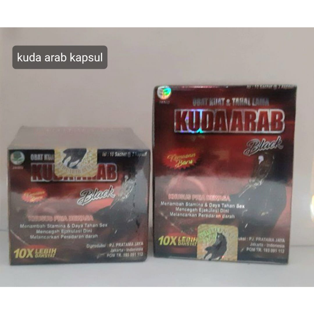 Jamu Kuda Arab Kapsul Original Untuk Kebugaran Pria