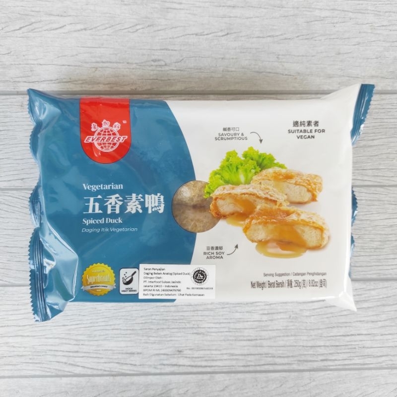 

Everbest Spiced Duck 250gr Bebek Kulit Tahu Vegetarian Vegan Beku