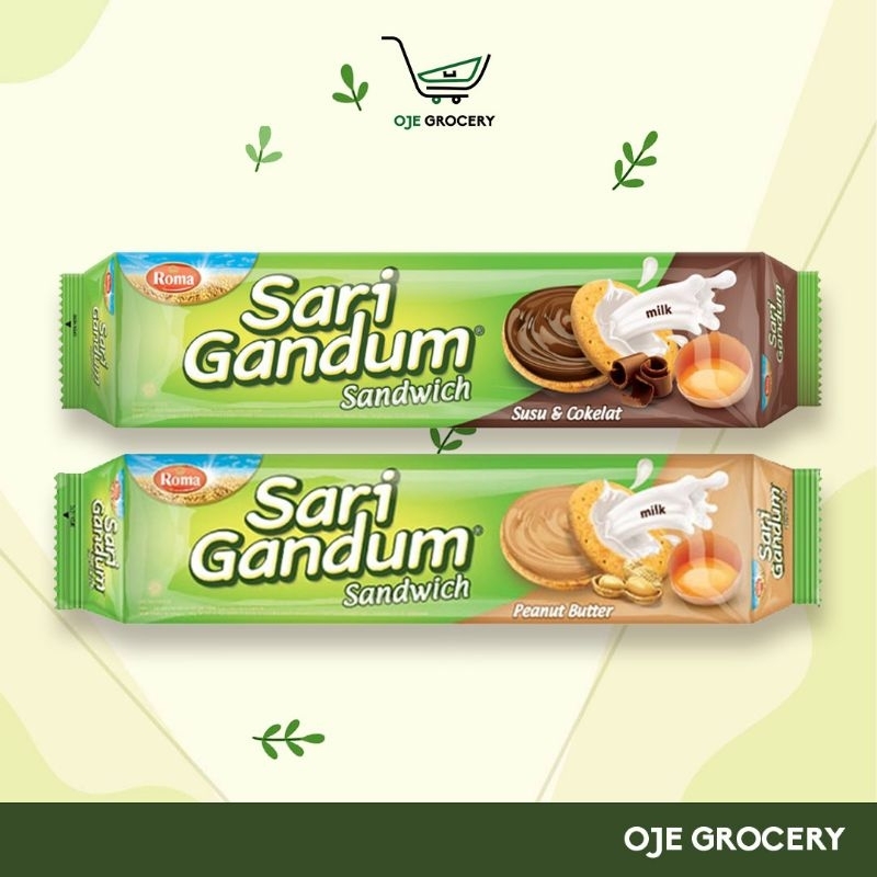 

ROMA SARI GANDUM - BISKUIT GANDUM 115G - RASA COKELAT DAN PEANUT BUTTER