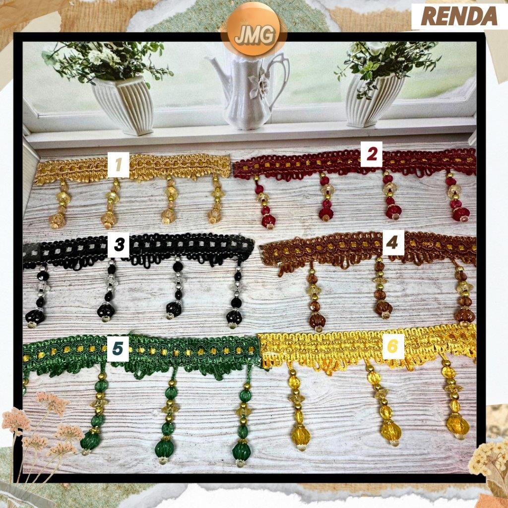 Renda Gorden Crystal/Aksesoris Gorden/Renda Poni Gorden(15 meter)