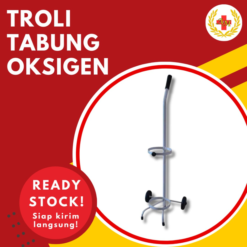 Troli Tabung Oxygen Trolley Tabung Oksigen O2