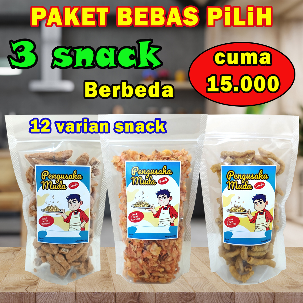 

PAKET BEBAS PILIH 3 VARIAN SNACK BERBEDA MURAH POLL