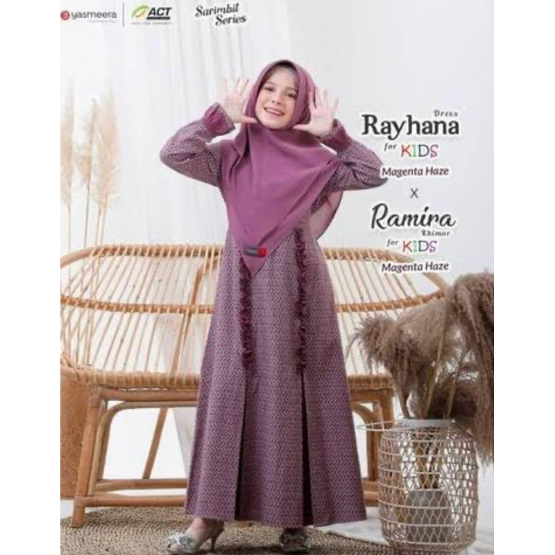 gamis set anak brand yasmeera preloved