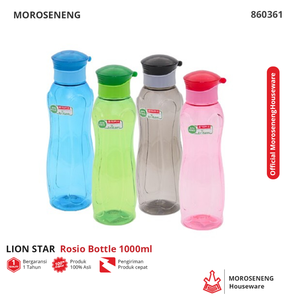 Lion Star Botol Minum Rosio 1000ml