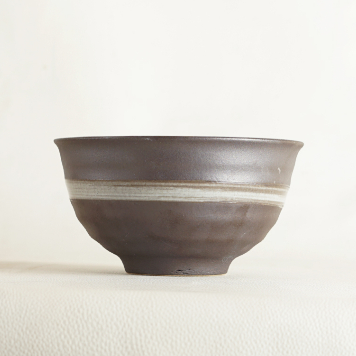Nuanza Mangkok Matcha Keramik Brown / Bowl Katulistiwa