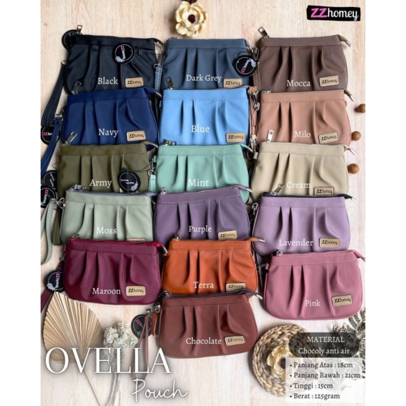 OVELLA POUCH BY ZZ HOMEY DOMPET WANITA CANTIK ANTI AIR