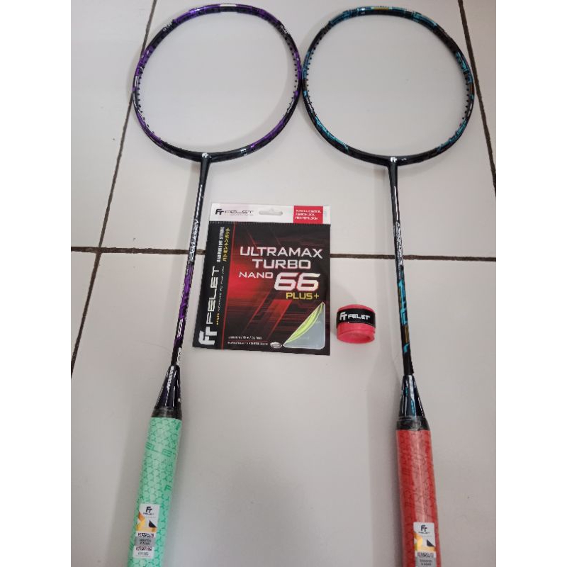 RAKET BADMINTON FELET AEROFORCE 45 LBS siap pakai