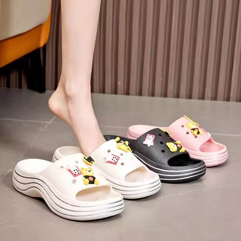 Yoko Sandal Jelly Wanita Wedges  model terbaru | Sandal Karet Perempuan Dewasa Sepatu Wanita Kekinia