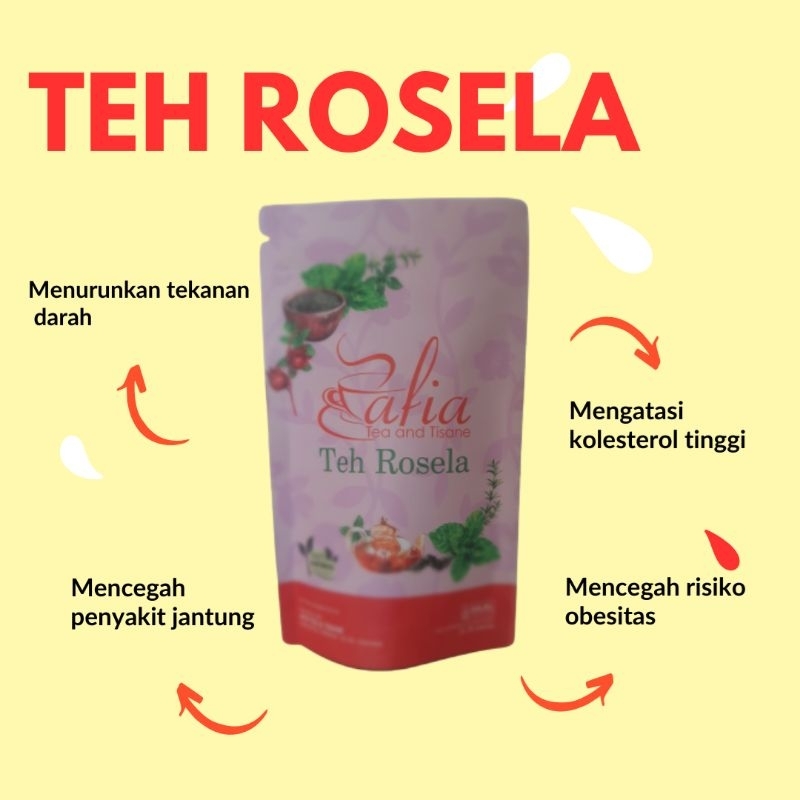 

Rosella Tea : Teh Bunga Rosella (isi 30 Tea Bag)