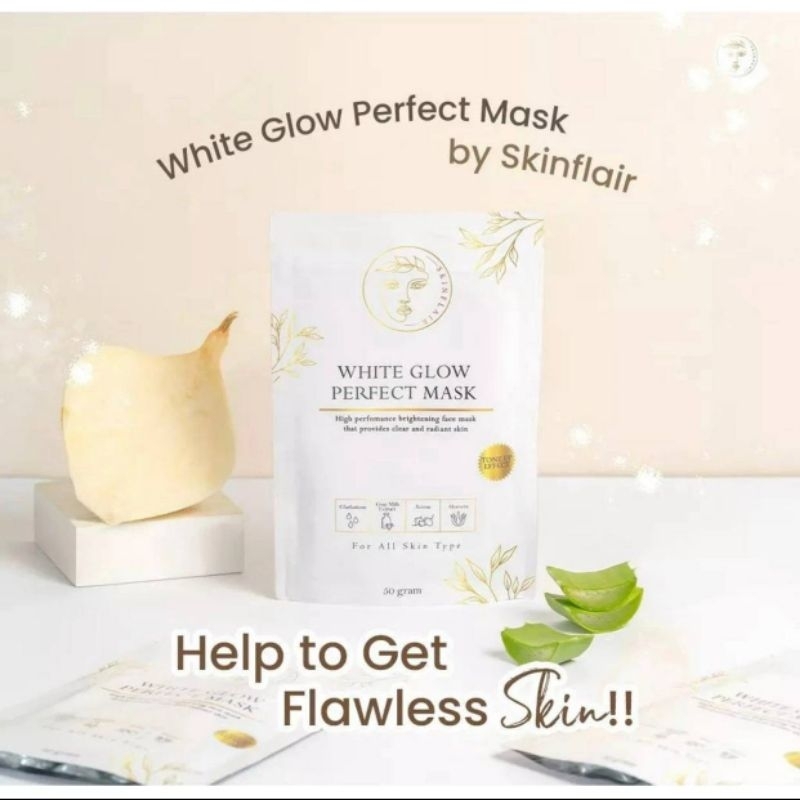 SKINFLAIR WHITE GLOW PERFECT MASK POWDER MASKER WHITENING GLOWING BY SKINFLAIR Ndk78