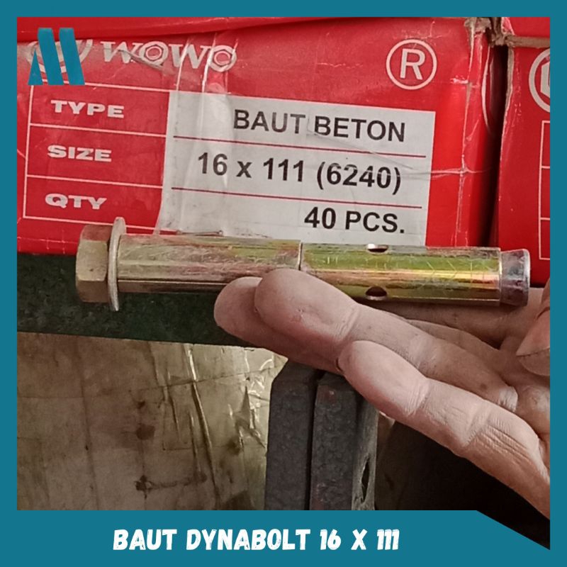 Baut Dynabolt 16 x 111