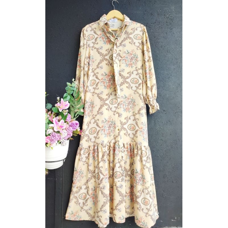 Dres BKK Lengan Balon/Gamis Bangkok Jumbo