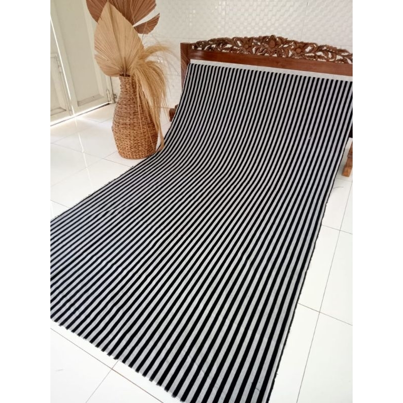 KAIN TENUN ETNIK NUSANTARA,KAIN TENUN BLANKET TRADISIONAL TROSO JEPARA MOTIF LURIK, KAIN TENUN LURIK