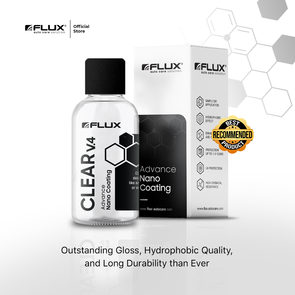 COATING MOBIL MOTOR FLUX CLEAR v4 NANO CERAMIC COATING TERBAIK - 50ml