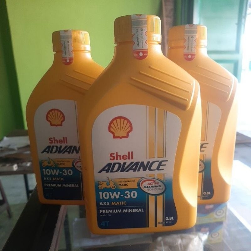 GROSIR OLI SHELL ADVANCE 4T AX5 MATIC 10W-30 0,8 L