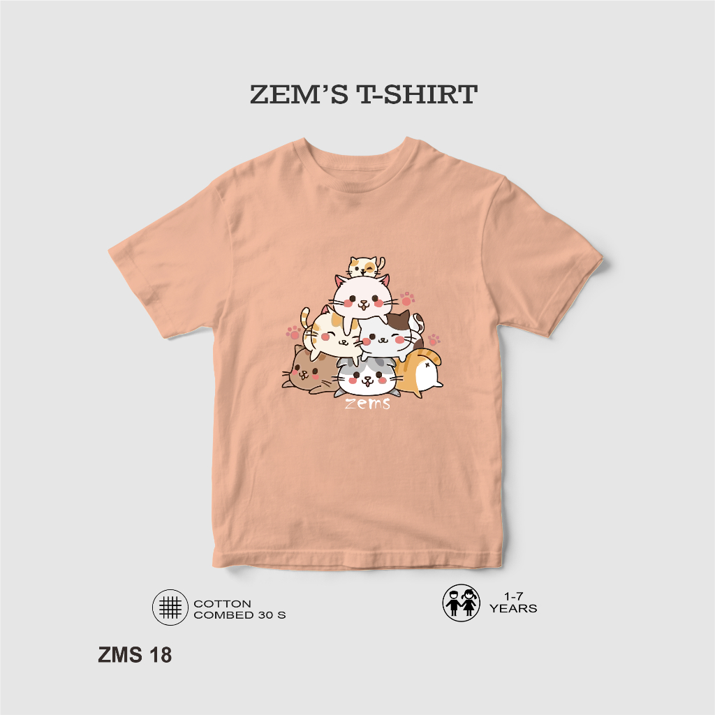 ZEM'S Kaos Anak UNISEX PREMIUM