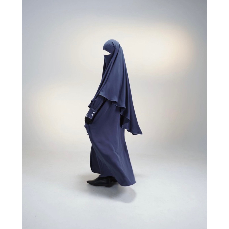 Kemejabaya FK AM Dark Denim by Elmadina Abaya