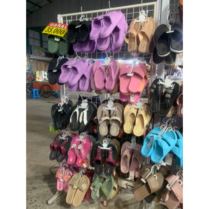 (CUCI GUDANG) OBRAL SANDAL KARET PRIA WANITA