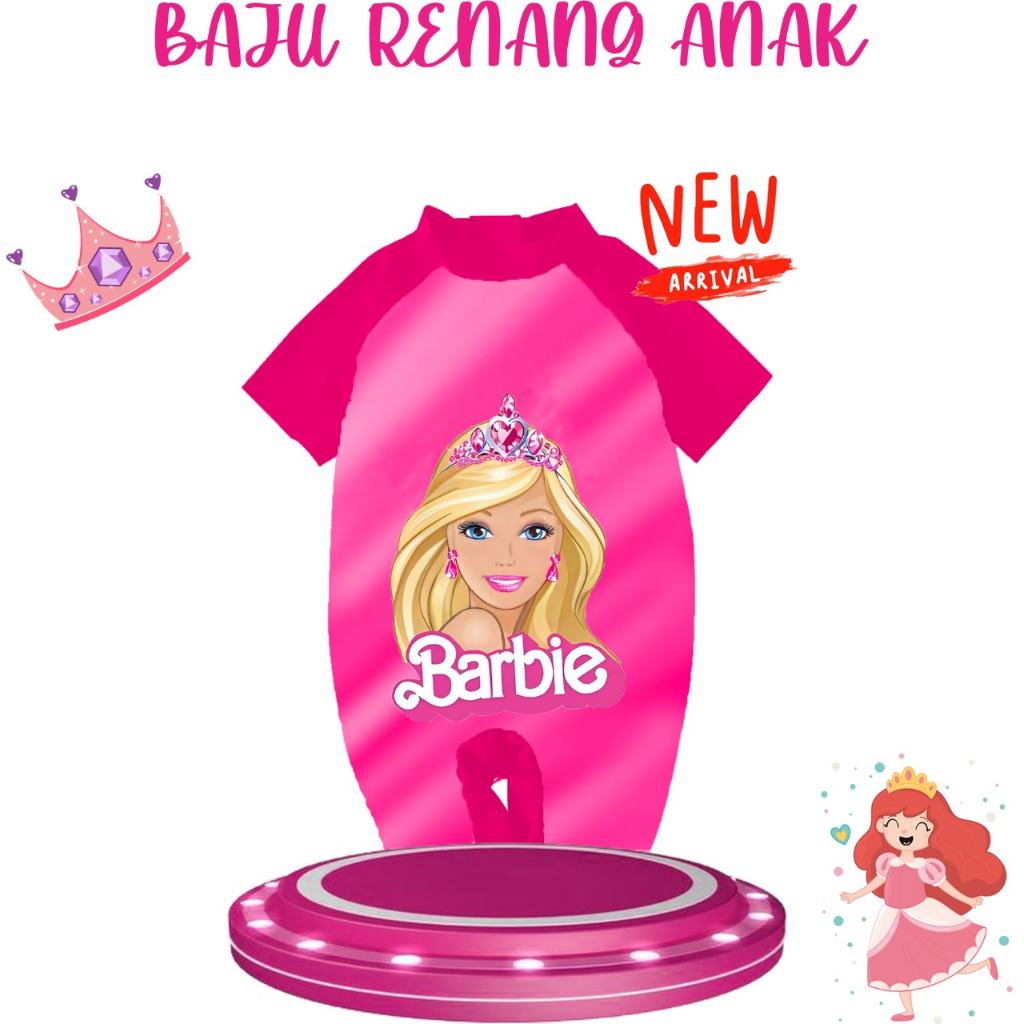 TREND COLLECTION Baju Renang Anak Jumpsuit Baju Renang Anak Perempuan Baju Renang Anak Print Karakte