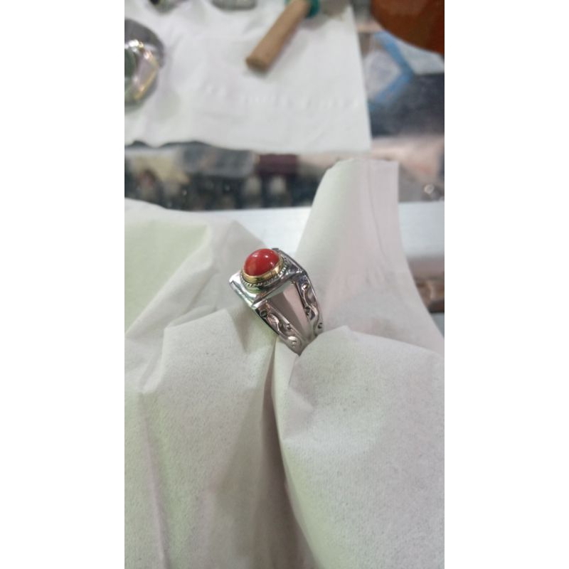 emban ikat ring monel super doff handmade