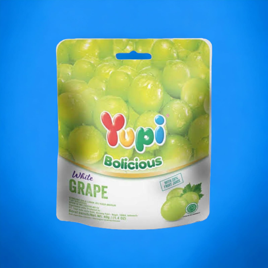 

Yupi Bolicious White Grape / Wild Blakcberry 40 Gr Pouch