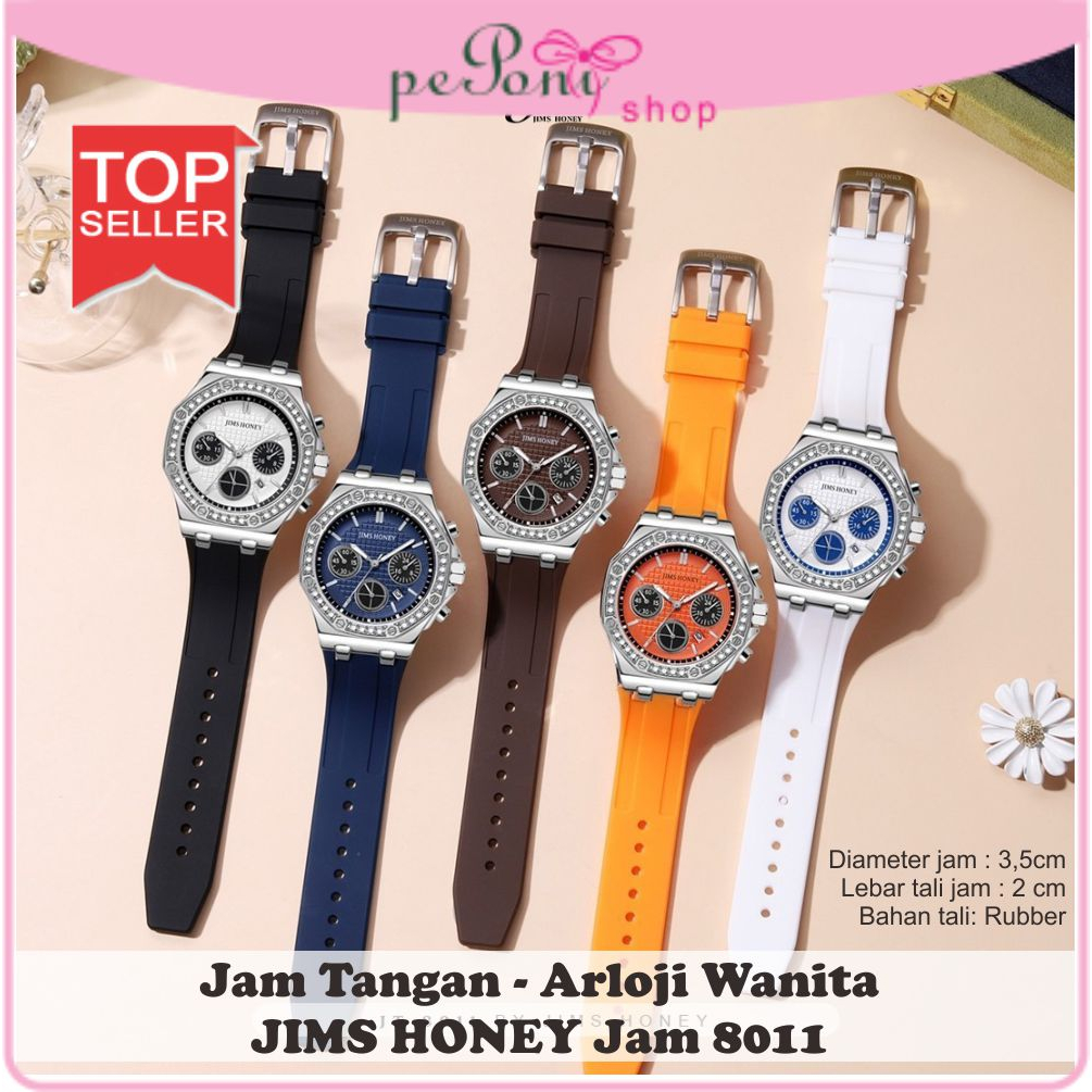 Jam Tangan Wanita - Arloji JIMS HONEY Jam 8011 -  Arloji Analog SALE DISKON - Jam Tangan Cewe