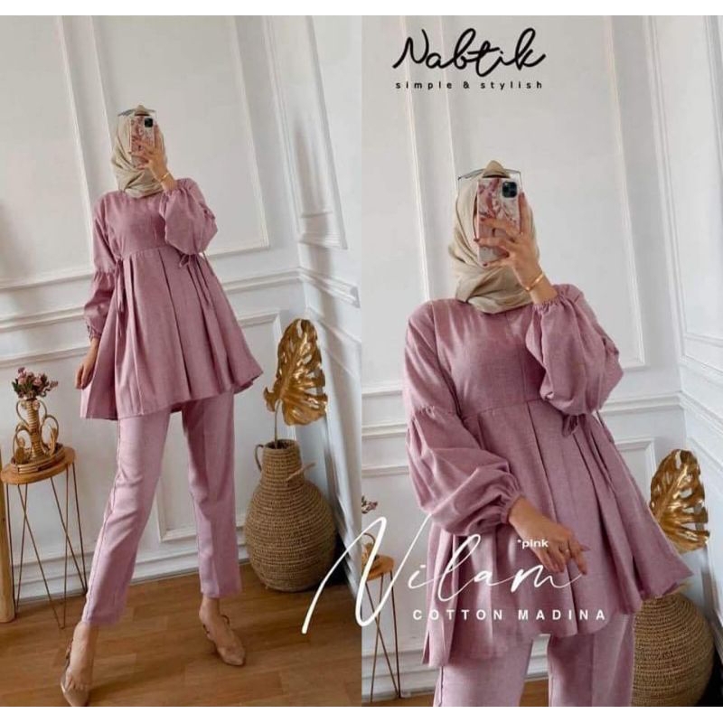 One Set Nilam Crinckle Airflow Premium/ ONESET SETELAN CRINCKLE PREMIUM