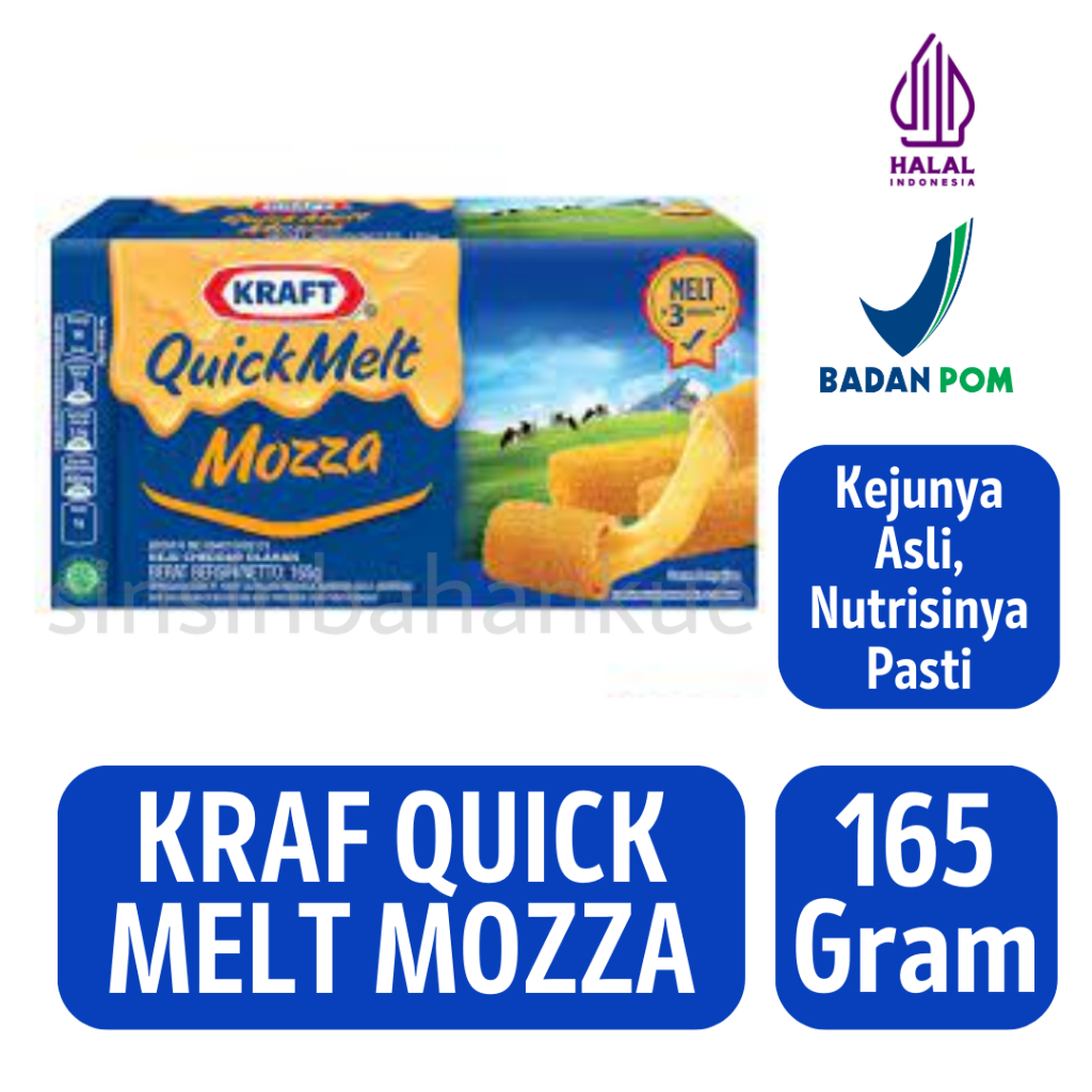 

Keju Kraft Quick Melt Mozza [165 Gram]