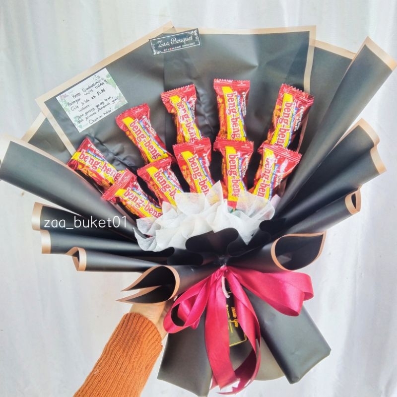 

Buket Snack Beng-Beng Mini Termurah / Buket Wisuda / Sidang / Ultah