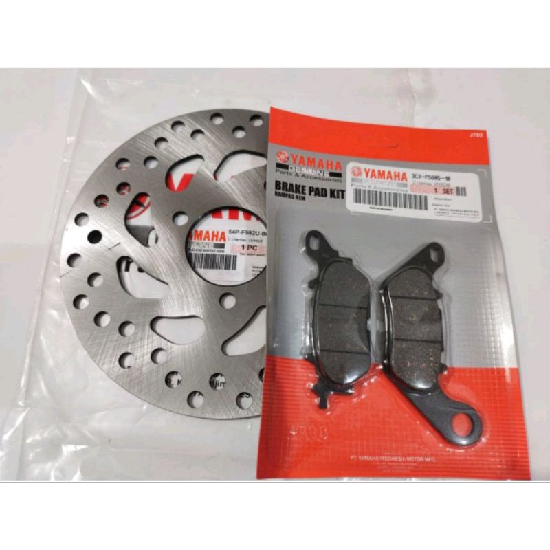 piringan disk + kampas rem depan mio j / soul gt / mio gt