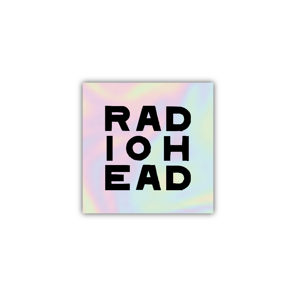 

sticker radiohead, stiker hologram satuan- Z016