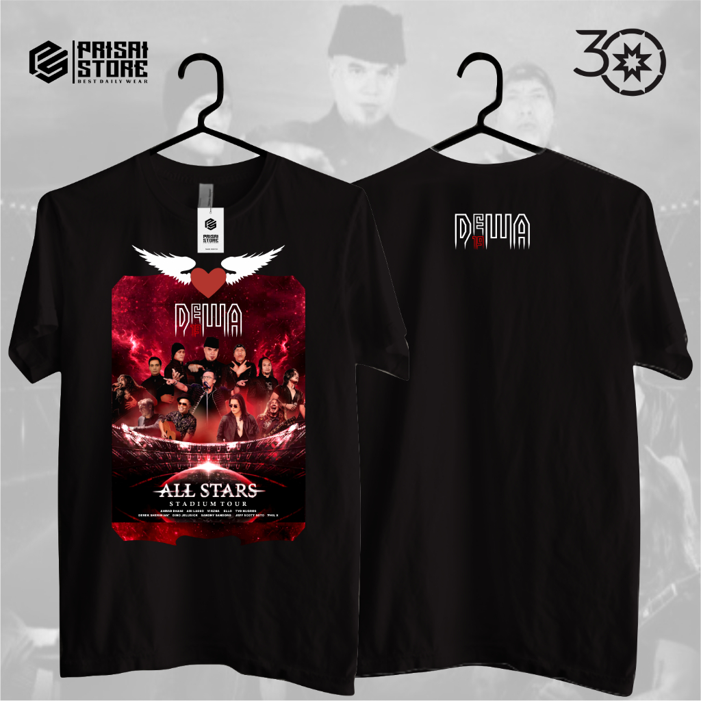 KAOS DEWA 19 ALL STARS STADIUM Tour 2023 - Tshirt Pria Wanita