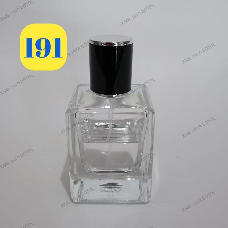 BOTOL PARFUM MEWAH TUTUP HITAM TERLARIS 50 ML SEMI PRESS,BOTOL PARFUM TERBARU,BOTOL PARFUM TERUNIK,B
