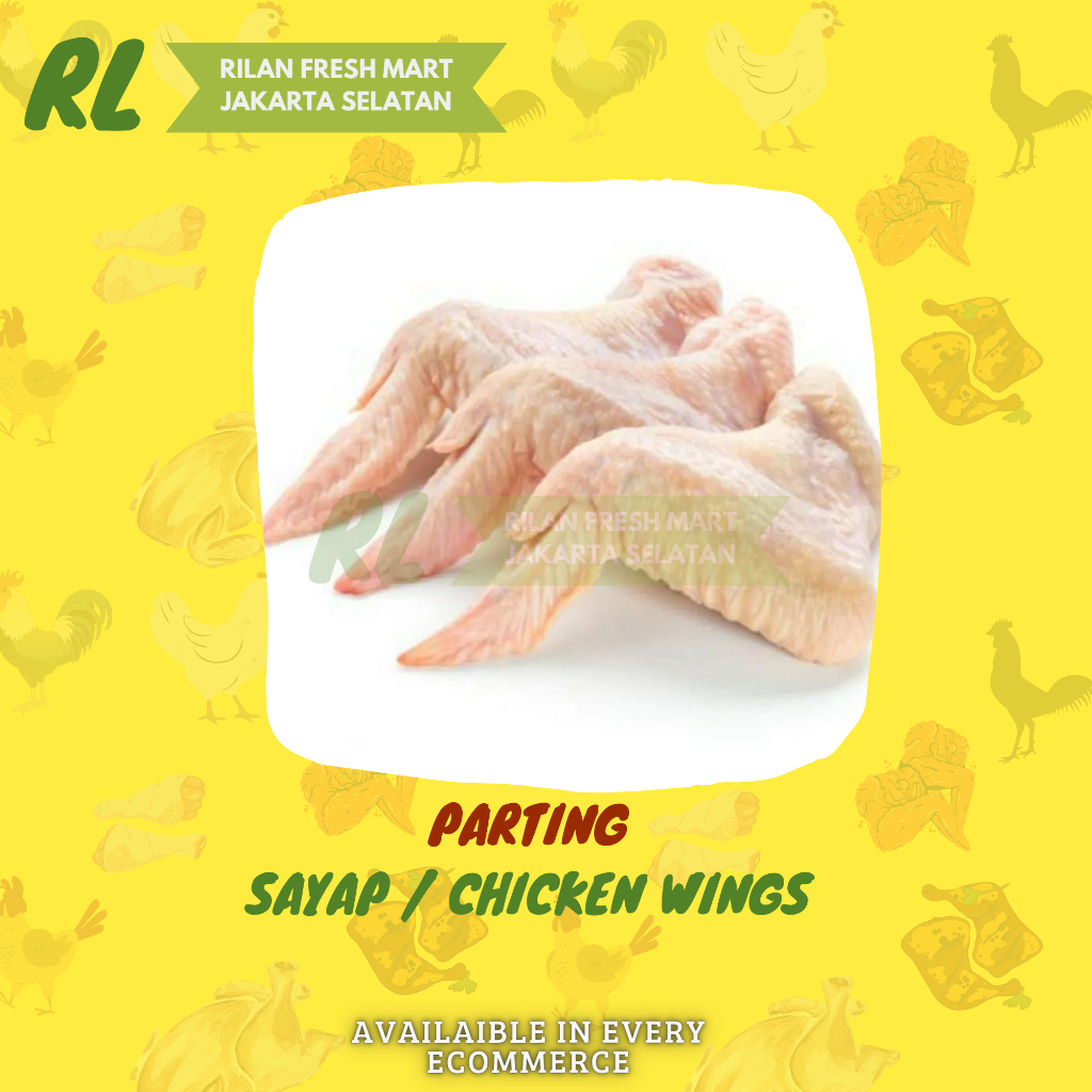 

Sayap Ayam Segar 1kg Chicken Wings - 1 kg Premium Grade A 1Kg